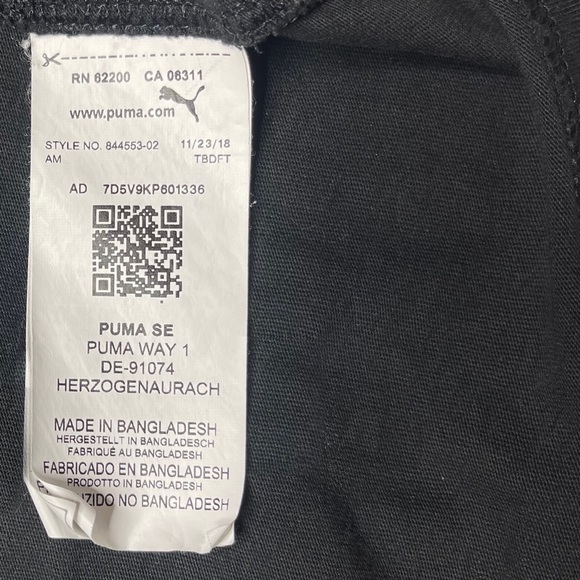 Puma Black and White Tank Top - Picture 6 of 7